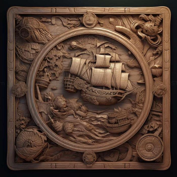 Games (Pirate Treasures 3, GAMES_6179) 3D models for cnc